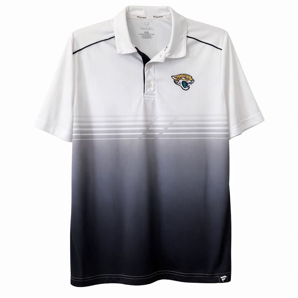 Jacksonville Jaguars Polo Shirt white gray size L